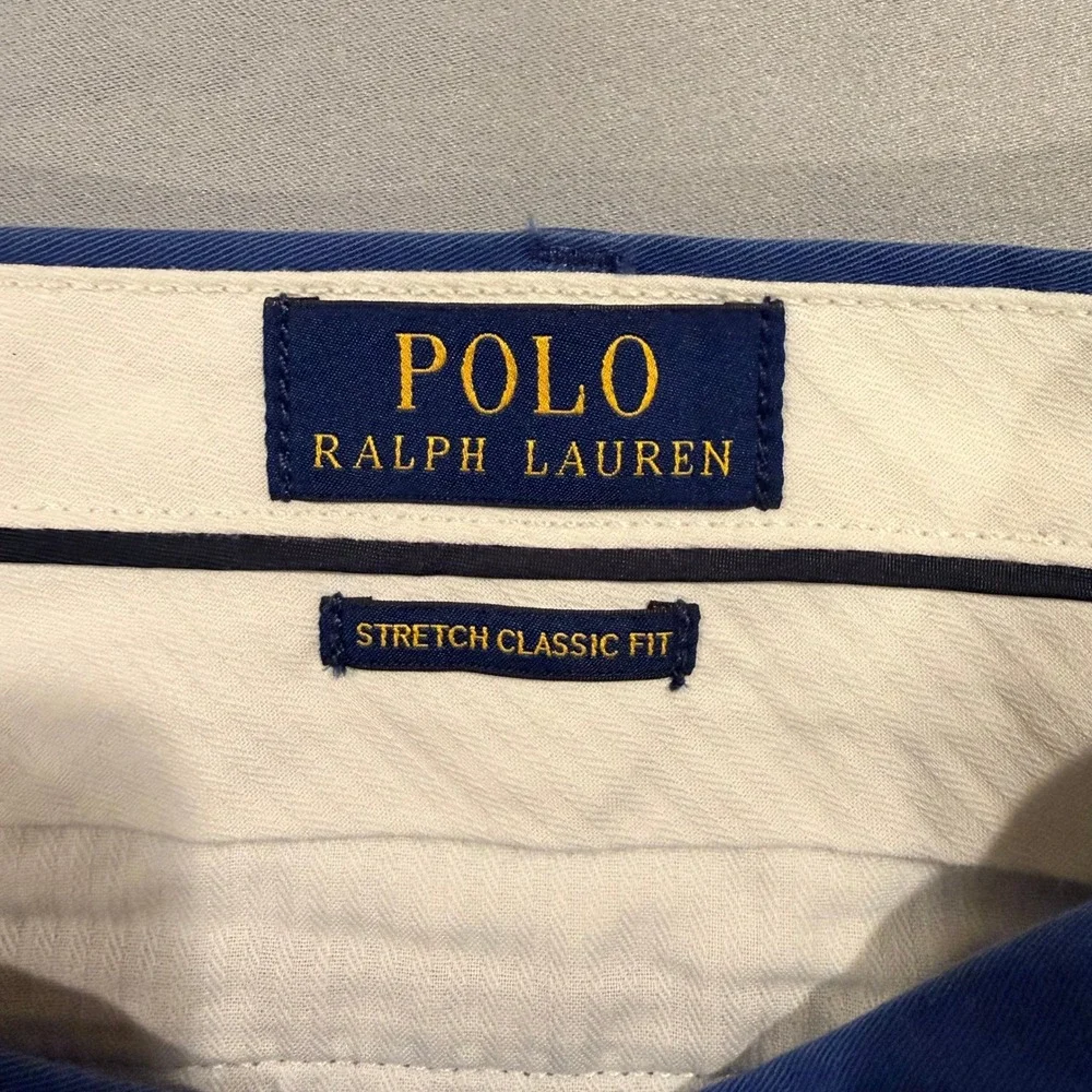 Polo Ralph Lauren Mens Blue Stretch Classic Fit 9 Inch Chino Shorts Size 40 NWT